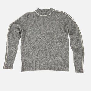 Athleta Transit Women's Crewneck Sweater XS Gray Extra Fine Merino